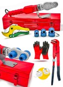 Resim PROXTECH Profesyonel Pprc Boru Kaynak Mini Makina Seti Plastik Boru Kaynak Makinesi Maşalı Boru Makaslı Set 