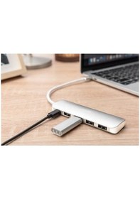 Resim Digitus 4 Port USB 3.0 Hub 4 x USB 3.0 USB-A Dişi Konnektör (USB Çevre Ürünü) 1 x USB Tip C Pd (Power Delivery) Port 1 x USB Tip C 