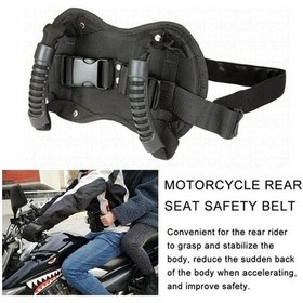 Resim Novahub Motosiklet Arka Koltuk Emniyet Kol Dayama, Yolcu Kavrama Tutma Kolu Kayışsız Emniyet Kemeri Koruması A A 
