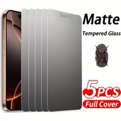 Resim 5 Adet, HD Buzlu AG Temperli Film, Parmak İzi Karşıtı, Aşınmaya Dayanıklı Ekran, Su Geçirmez ve Darbeye Dirençli, Kolay Kurulumlu Temperli Cam, iPhone 16/16 Plus/16 Pro/16 Pro Max/15/14/13/12/11 Pro Max/XR/X/XS Max için 