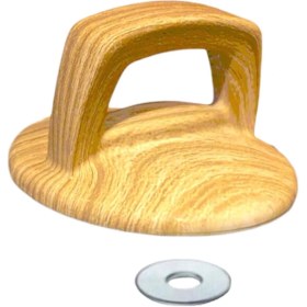 Resim Arcak2 Karaca Granit Tencere Cam Kapak Için Ahşap Kulp (Tepe)Somun ve Vidası ile Beraber 