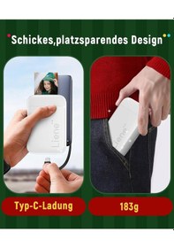 Resim Liene Akıllı Telefonlar Için Mini Fotoğraf Yazıcısı - 50 Yaprak Çinko Fotoğraf Kağıdı Çok Renkli 