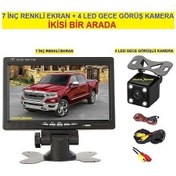 Resim Ucuzcu Market 7 Inç Ekran + 4 LED Gece Görüş Geri Vites Kamera Ikisi Bir Arada 