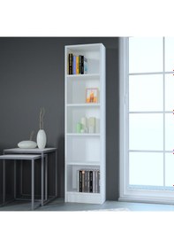 Resim Lila Beyaz Kitaplık 