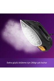 Resim Philips 7500 Serisi Siyah Azur Dst7511/80 Buharlı Ütü 3200w Üstün Performans 