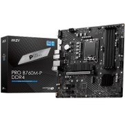 Resim MSI PRO B760M-P DDR4 Soket 1700 DDR4 5333MHZ(OC) PCI-E Gen4 2X M.2 USB3. 