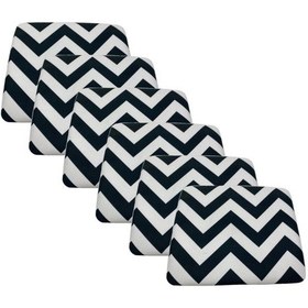 Resim Knsz Sırt Minderi 6 Lı Zng&mğr&uslu Aldo Kumaş Cırtlı Tel Bar Sandalyesi Sırtı İçin Siyah 