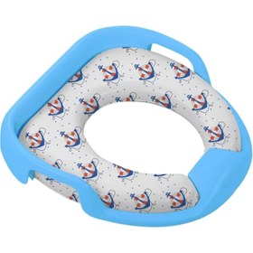 Resim Softy Jumbo Kids Çocuk-bebek Yanlardan Tutmalı Yumuşak Süngerli Klozet Kapağı Adaptörü 