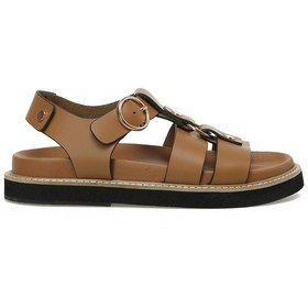 Resim Nine West Hermon 5fx Taba Kadın Kalın Taban Sandalet 000000000101944630 Taba 