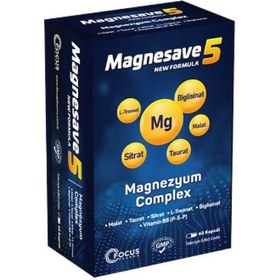Resim Focus Magnesave5 Magnezyum Complex 60 Kapsül 