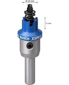 Resim Bosch Expert 16 Mm Elmaslı İnox Panç Adaptörlü 2608901399 