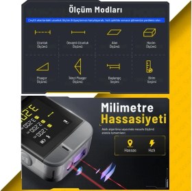Resim Sevgift Fnırsı Mini Lazermetre Mesafe Ölçer 40 M | Akıllı Telefon Uyumlu | IR40 
