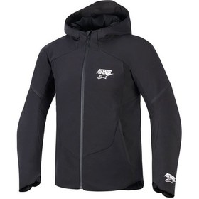 Resim Alpinestars Aeroshel Wp Korumalı Motosiklet Montu Siyah Siyah 