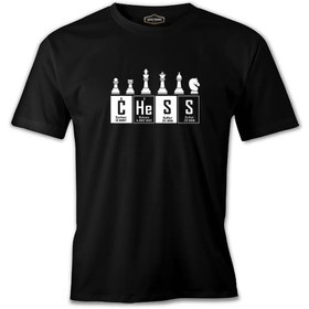 Resim Satranç - Elementler Siyah Erkek Tshirt - Siyah / S 