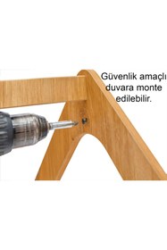 Resim Minera Bebek/çocuk Odası Ahşap Çok Amaçlı Raf, Oyuncak Toplama Depolama, Kitaplık - 2 Raflı 