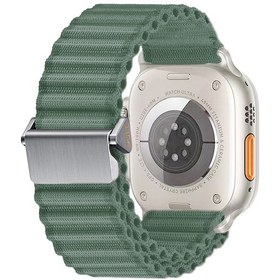 Resim Ardemix Watch 42mm Uyumlu Krd-123 Naylon Kumaş Hasır Örgülü Kordon-yeşil 