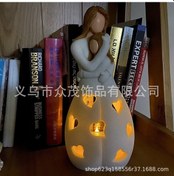 Resim Hfambition Oakiway Reçine Mum Kılıfı - Ev Dekorasyonu Ve Hediye, Islak Işık Ambiyansı, 14x14x26cm, 280g - Özel Günler İçin Zarfli Dekor Renkli 