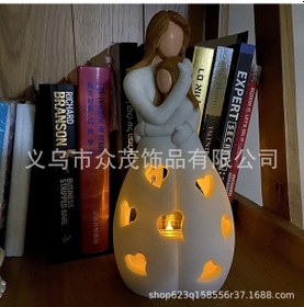 Resim Hfambition Oakiway Reçine Mum Kılıfı - Ev Dekorasyonu Ve Hediye, Islak Işık Ambiyansı, 14x14x26cm, 280g - Özel Günler İçin Zarfli Dekor Renkli 