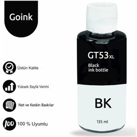 Resim Goink HP Smart Tank 615 GT53XL Siyah Uyumlu Mürekkep - 135 ml 