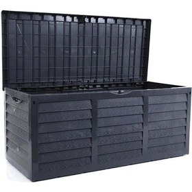 Resim Omnipazar So-bds1 Tekerlekli Bahçe Depolama Sandığı Antrasit 320 Litre 