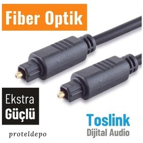 Resim Irenis Fiber Optik Kablo Toslink Optik Ses Kablosu Ekstra Kalın 10 M 