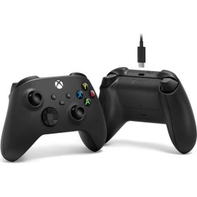 Resim Microsoft Xbox Wireless 9.nesil Siyah Oyun Kumandası ve Type-C Kablosu (1V8-00002) 