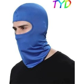 Resim Chaoduo Shop Mavi Stil Bisiklet Balaclava Tam Kapak Yüz Maskesi Motosiklet Yüz Maskesi Şapka Balaclava Likra Kayak Boyun Yaz Güneşi Ultra Uv Koruması Ince Sıcak (Yurt Dışından) 