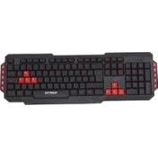 Resim Hytech HYK-46 GAMY Siyah USB Kırmızı Tuşlu Q Gaming Oyuncu Klavyesi 