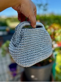 Resim UNİCORNS Metalik Gri Clutch, Mini Boy Clutch, Saplı Clutch, Burslu Clutch, Gümüş Renk Clutch 