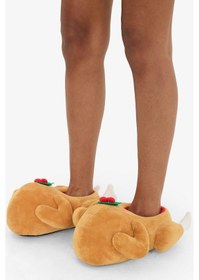 Resim Defacto Kadın Düz Taban Panduf F1544ax25wnbn85 Kahve-bn85 