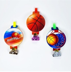 Resim Basketbol Temalı Kaynana Dili, Parti Düdüğü, 6lı Paket Uzayan Parti Düdüğü,uzat Çek Düdük F Diğer 