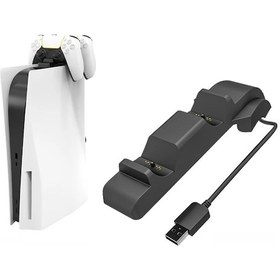 Resim Sones İplay Hbp-300 Ps5 Oyun Kumandası Temaslı Çift Şarj Tabanı Siyah Diğer 