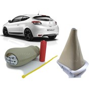 Resim Renault Megane 3 Bej Vites Körüğü Ve Vites Topuzu Takımı (Krem) 