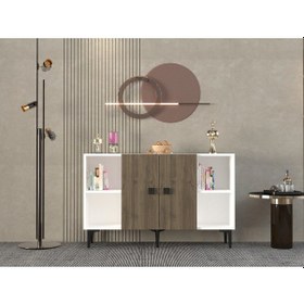 Resim Ruby Konsol Beyaz Ceviz 