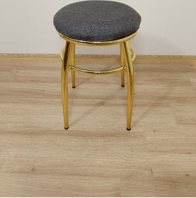 Resim Evko Mobilya Tabure, Bar Taburesi, 2'li Tabure, Gold Ayaklı-siyah 