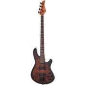 Resim Schecter C-4 Standard Bas Gitar (Tobacco Burl) 