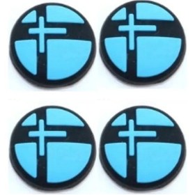 Resim Nintendo Switch/switch Oled /switch Lite Uyumlu 3d Analog Koruyucu Silikon Splatoon Mavi 