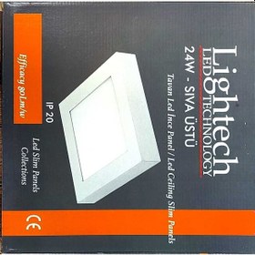 Resim 24w Kare Sıva Üstü Panel 6500k Beyaz 