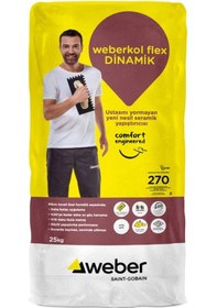 Resim Weber Kol Flex Dinamik Gri 25 Kg Seramik Yapıştırıcı C2 Te 