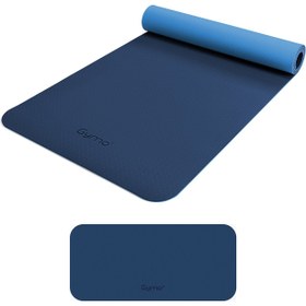 Resim Gymo Ekolojik 6mm TPE Yoga Matı Pilates Minderi Diz Dirsek Koruyucu Matlı Set Mavi 