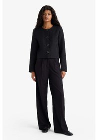 Resim Defacto Regular Fit Blazer Ceket F9130ax25wnbk81 Siyah 