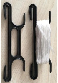 Resim Plastik İp Askısı - Bitki Askısı (İpsiz) 500 Adet - Siyah 