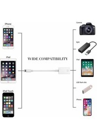 Resim Apple Uyumlu iOS iPad (5. Nesil) USB Kamera ve Klavye Adaptörü 
