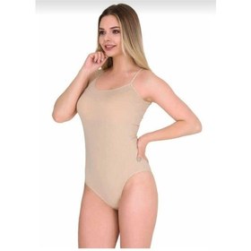 Resim Berrak 2081 Bayan İp Askılı Likralı Çıtçıtlı Body Tekli 001 