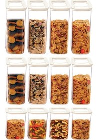 Resim Moonstar 12 Li Süper Set Saklama Kabı Erzak Kabı Seti 3 Boy 