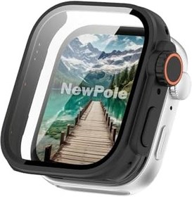 Resim bbtech Huawei Fit 3 Akıllı Saati Apple Watch Ultra'ya Çeviren Ekran Koruyuculu Kasa;Siyah 