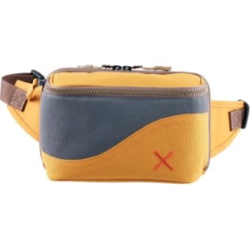 Resim Sarı Antrasit Kanvas Unisex Göğüs ve Bel Çantası 