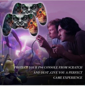 Resim Geeroyoo Ps4 Oyun Konsolu Kol Stickerı - Pvc Malzemeyle Kırıklarından Koruma Ve Dekorasyon - 9 Farklı Desen Seçeneği 