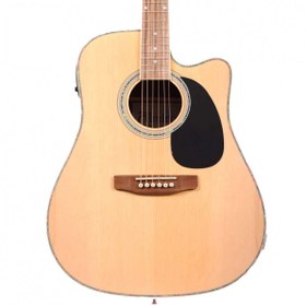 Resim Almira F800N-CE Elektro Akustik Gitar (Orta Seviye - Cutaway Kasa) | Eşikaltı Manyetik Sistemi, Aktif 4-Band EQ, Geliştirilmiş Akustik Rezonans | Ölçüler: 41 İnç Standart Dreadnought 