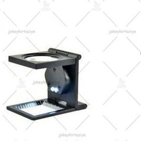 Resim Led Işıklı Metraj Ayarlı Katlanabilir Profesyonel Ölçüm Büyüteci 